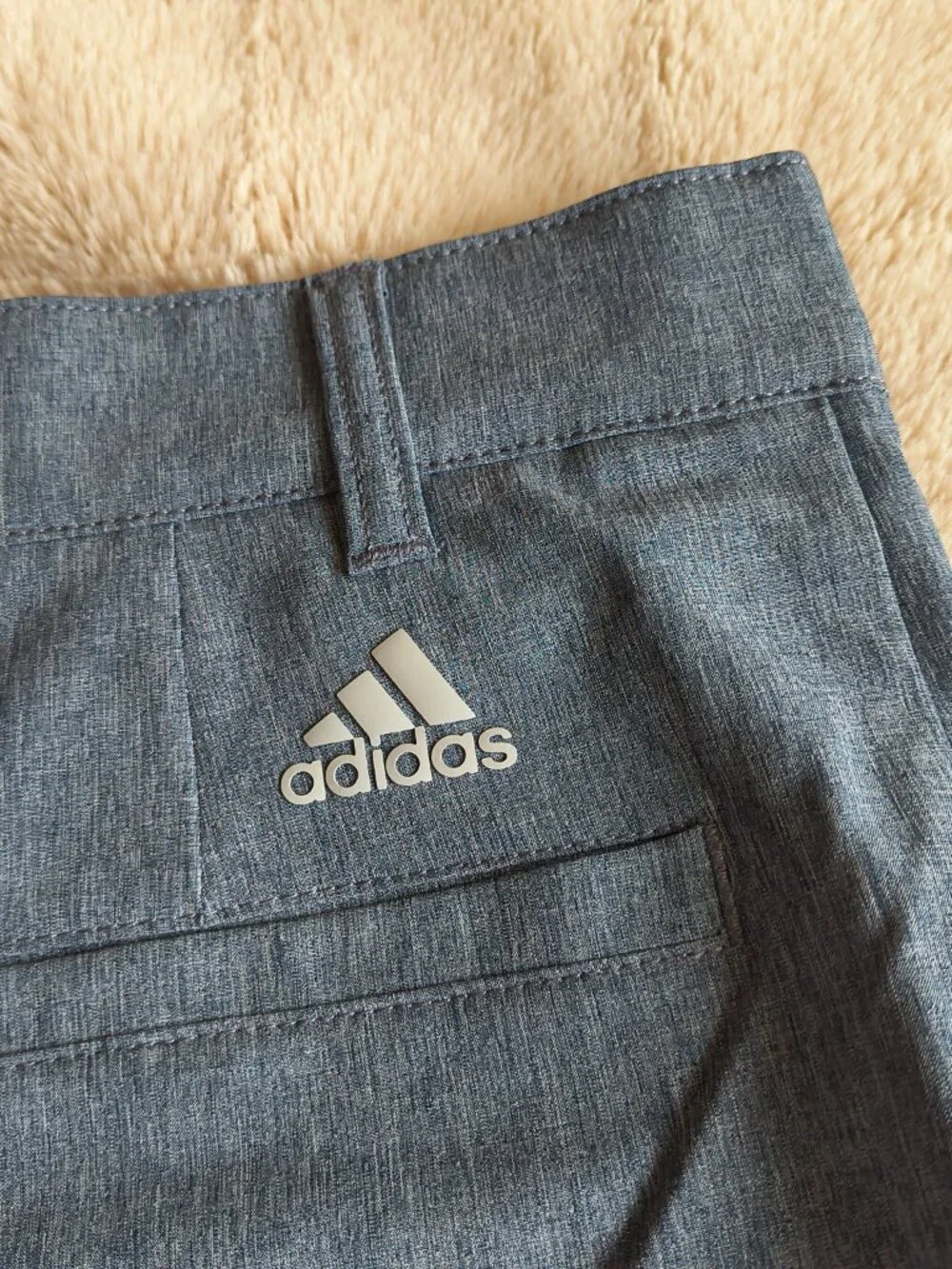 Blue Heathered Adidas Shorts